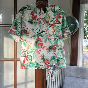 Tropical dressy blouse